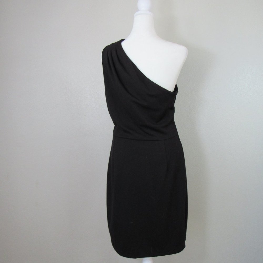 Matthew Williamson Black One Shoulder Stretch Cocktail Dress - Picture 8 of 9